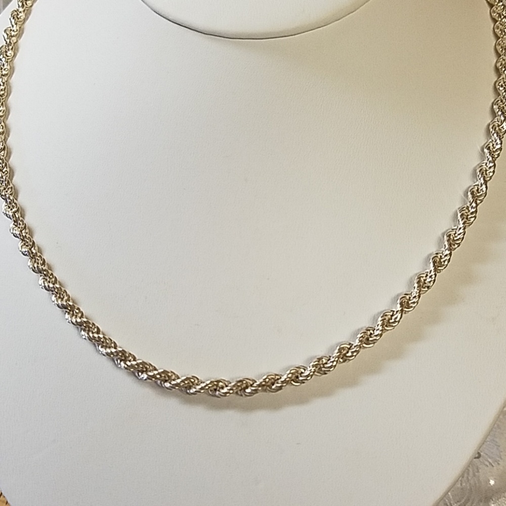 Sterling Silver Hefty Rope Necklace